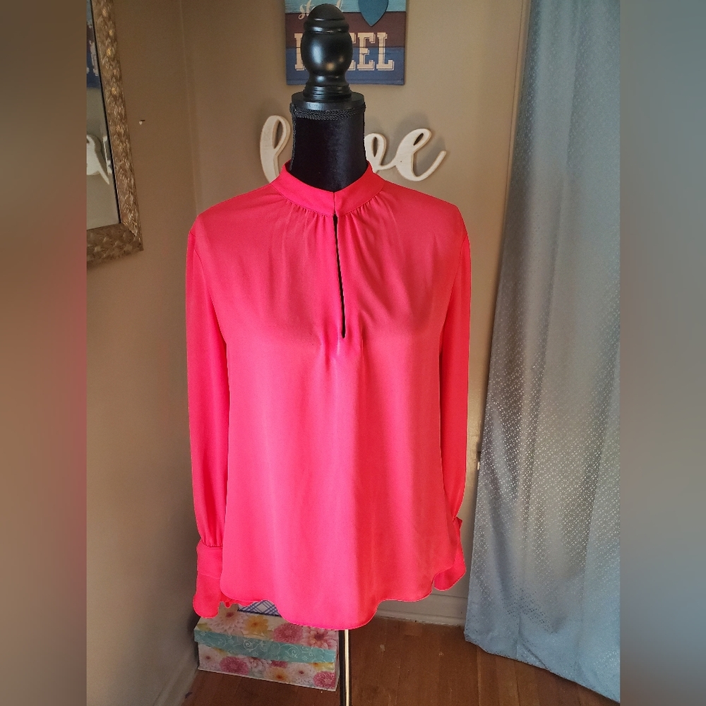 Ann Taylor Coral colored blouse